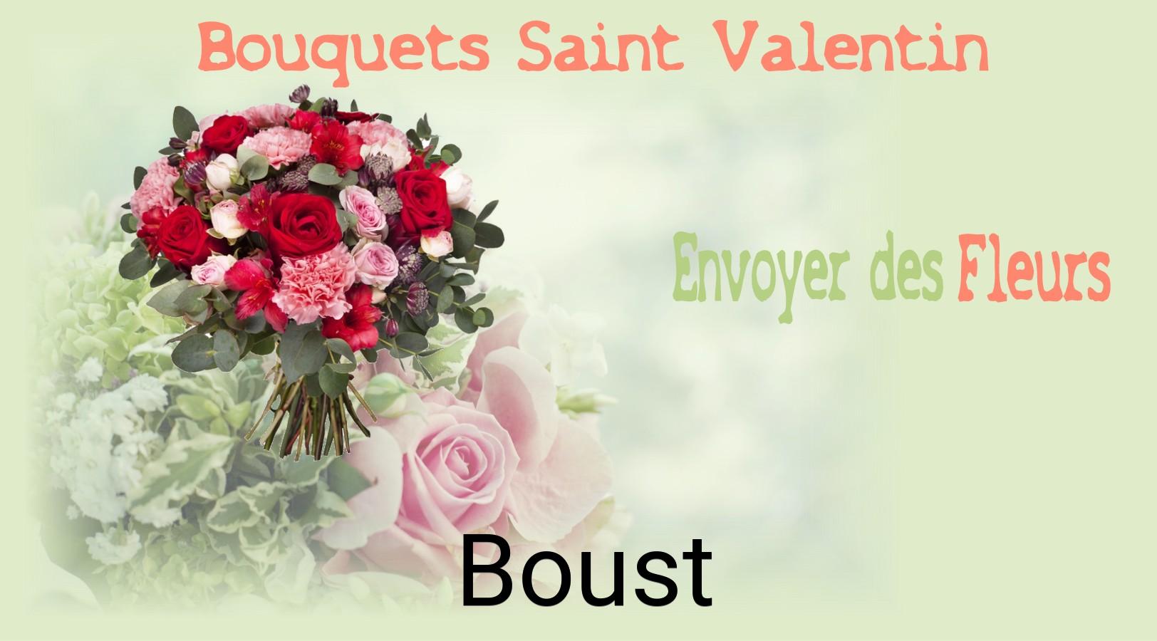 Roses de Saint-Valentin livrées à Boust